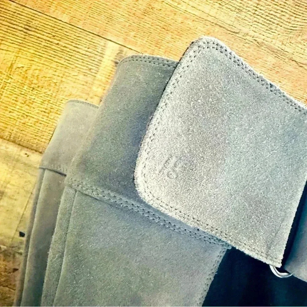 Paul Green Abby Riding Tall Suede/Leather Stretch Zip Up Boots